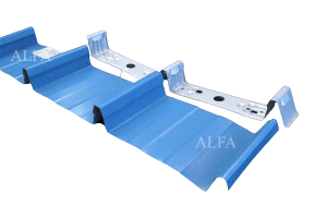 Clip lock roofing sheet