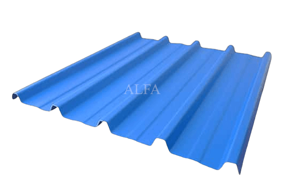 Lightwight aluminium roofing sheet