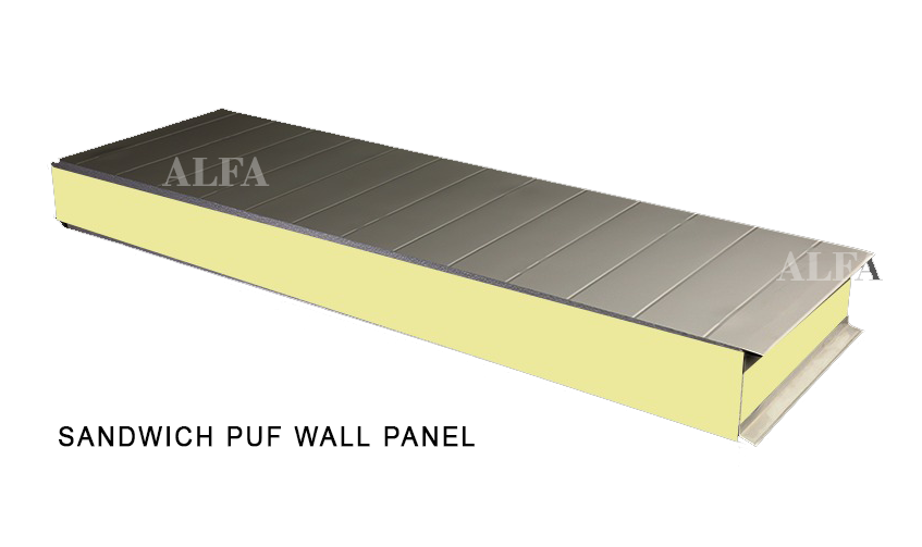 Insulated sandwich puf panel
